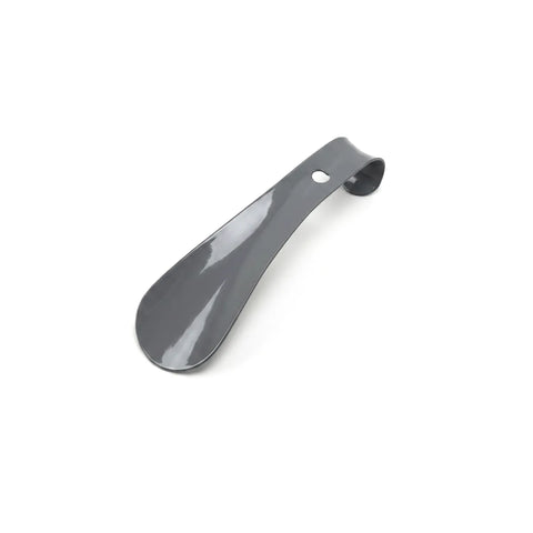 Gray shoe horn on a white background