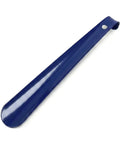 Blue shoe horn on a white background