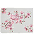 Laptop with pink floral design on a white background