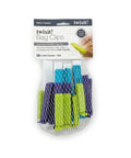 Packaged twixit bag clips with clear plastic window on a white background