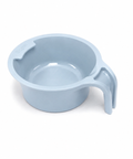 A light blue plastic measuring cup with a handle, shown on a clean white background.