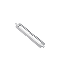 Metal peeler blade on a white background