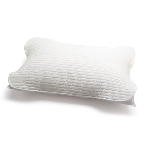 White pillow on a white background