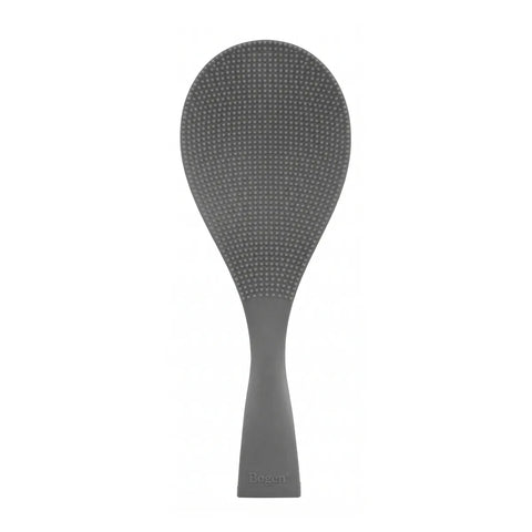 Gray rice paddle on a white background