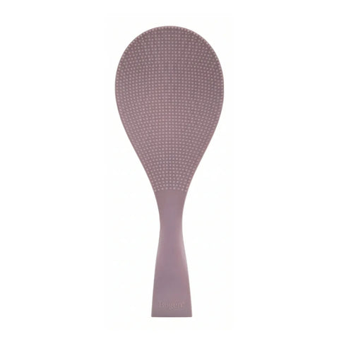 Gray rice paddle on a white background