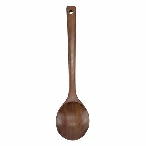 Wooden spoon on a white background