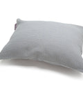 Gray textured pillow on a white background