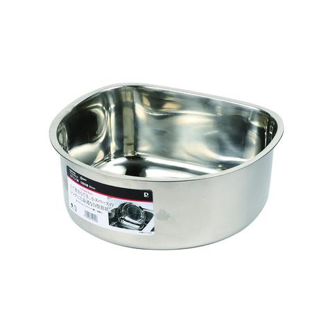 Pearl Life D-Shape Stainless Steel Wash Basin