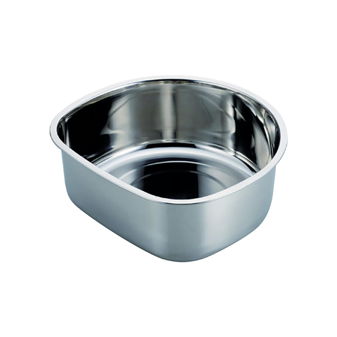 Pearl Life D-Shape Stainless Steel Wash Basin