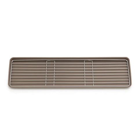 Rectangular silicone cup rack on a white background