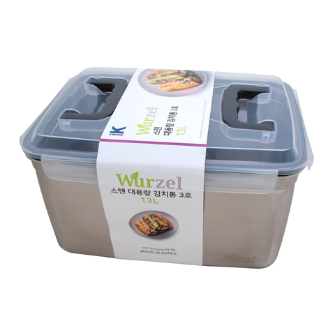 Wurzel food storage container with a clear lid on a white background