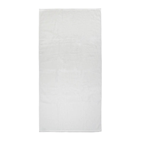 White towel on a white background