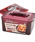 Lock&Lock press food container with lid on a white background