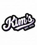 Logo with 'Kim's' text and 'EST. 1979' on a white background