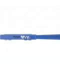 A blue plastic chopstick holder with two chopsticks inserted, featuring the 'Little Pocket' brand name and cartoon bear illustrations on a plain white background.