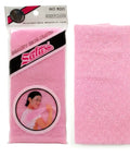 Pink beauty skin cloth with packaging on a white background