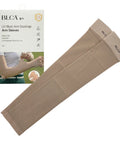 Beige arm sleeves with packaging displaying 'BLCA' brand on a white background