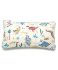 Kids' pillow with dinosaur pattern on a white background