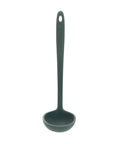 Green ladle on a white background