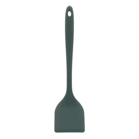 Dark green silicone turner on a white background