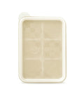 Beige silicone ontainer with 'Sillymann' branding on a white background