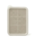 Beige silicone tray with grid pattern on a white background, featuring the brand 'Sillymann'.