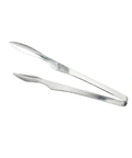 Metal tongs on a white background