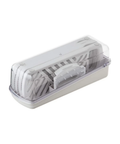 A white and clear plastic mandoline slicer set shown on a plain white background.