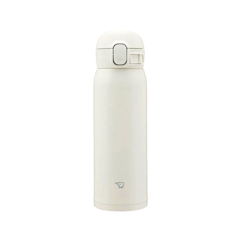 White thermos bottle on a white background