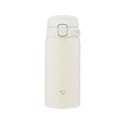 White thermos bottle on a white background