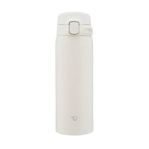 White thermos bottle on a white background