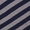 A close-up of a striped fabric pattern with alternating diagonal bands of dark navy blue and light gray.